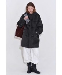 フード付き ウールダッフルミドルコート FD25W023【Fano Studios