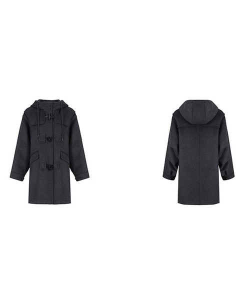 フード付き ウールダッフルミドルコート FD25W023【Fano Studios