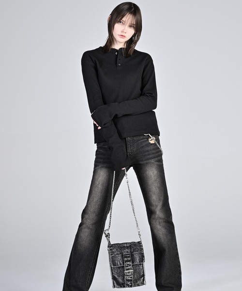 ADRER（アドラー）の「Vintage Denim Shoulder Bag / ヴィンテージデニムショルダーバッグ（ショルダーバッグ・メンズ・ブラック・FREE）」の21枚目の写真