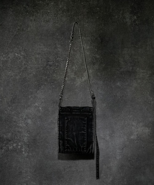 ADRER（アドラー）の「Vintage Denim Shoulder Bag / ヴィンテージデニムショルダーバッグ（ショルダーバッグ・メンズ・ブラック・FREE）」の7枚目の写真