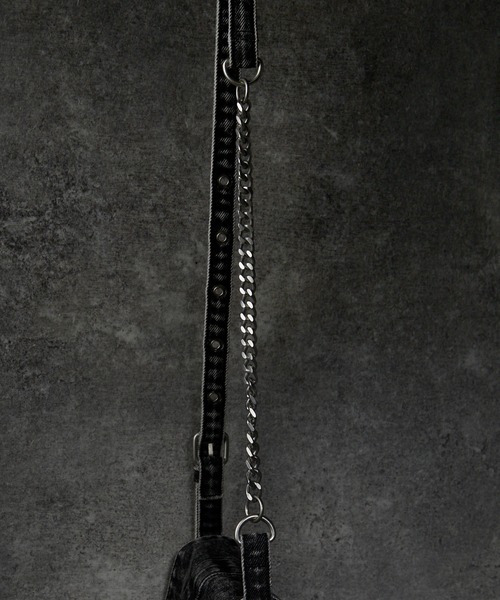 ADRER（アドラー）の「Vintage Denim Shoulder Bag / ヴィンテージデニムショルダーバッグ（ショルダーバッグ・メンズ・ブラック・FREE）」の10枚目の写真