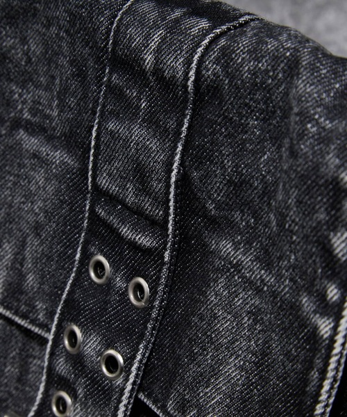 ADRER（アドラー）の「Vintage Denim Shoulder Bag / ヴィンテージデニムショルダーバッグ（ショルダーバッグ・メンズ・ブラック・FREE）」の14枚目の写真