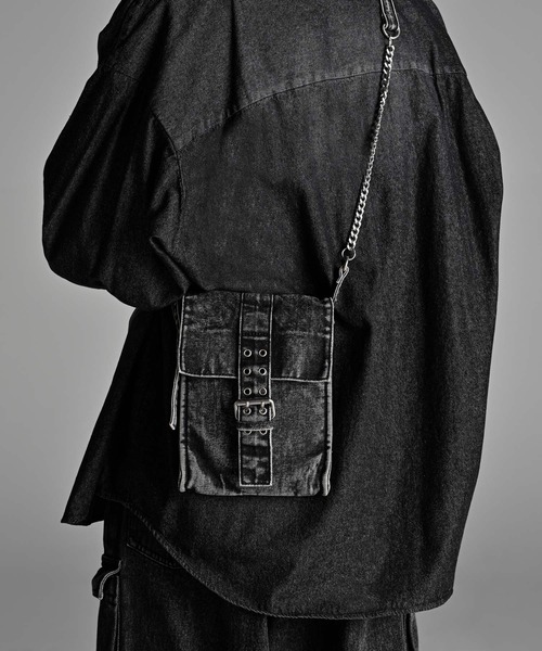 ADRER（アドラー）の「Vintage Denim Shoulder Bag / ヴィンテージデニムショルダーバッグ（ショルダーバッグ・メンズ・ブラック・FREE）」の17枚目の写真