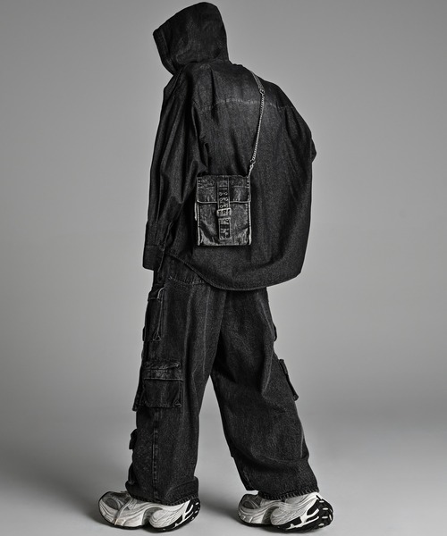 ADRER（アドラー）の「Vintage Denim Shoulder Bag / ヴィンテージデニムショルダーバッグ（ショルダーバッグ・メンズ・ブラック・FREE）」の18枚目の写真