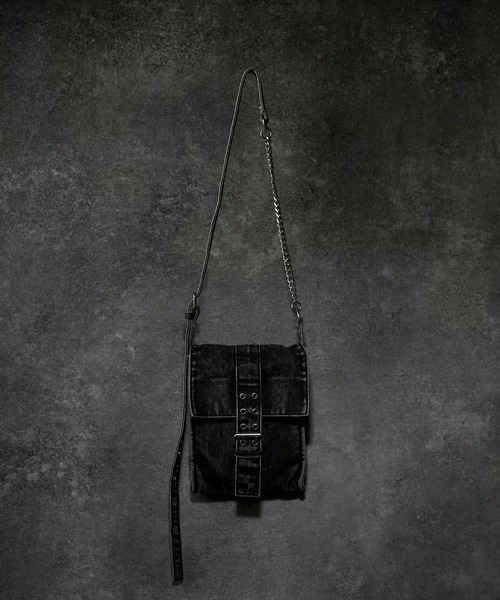 ADRER（アドラー）の「Vintage Denim Shoulder Bag / ヴィンテージデニムショルダーバッグ（ショルダーバッグ・メンズ・ブラック・FREE）」の16枚目の写真