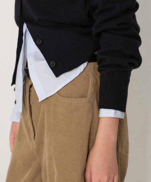 MUSINSA STANDARD WOMAN（ムシンサスタンダードウーマン）の「ウィメンズ 11W コーデュロイバミューダパンツ [サンドベージュ]（その他パンツ・レディース・その他・27/28/29/30/24/25/26）」の5枚目の写真