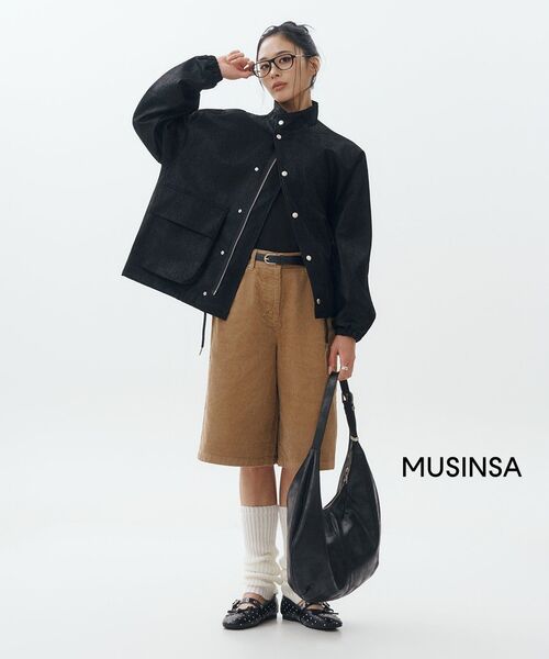 MUSINSA STANDARD WOMAN（ムシンサスタンダードウーマン）の「ウィメンズ 11W コーデュロイバミューダパンツ [サンドベージュ]（その他パンツ・レディース・その他・27/28/29/30/24/25/26）」の8枚目の写真