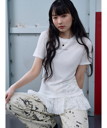 カンカンショートスリーブTシャツ [アイボリー]