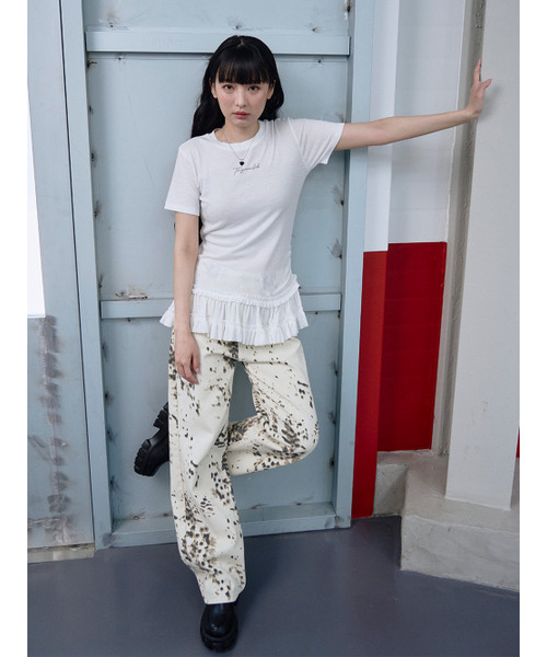 THE GREEN LAB（ザグリーンラボ）の「カンカンショートスリーブTシャツ [アイボリー]（Tシャツ/カットソー・レディース・その他・FREE）」の6枚目の写真