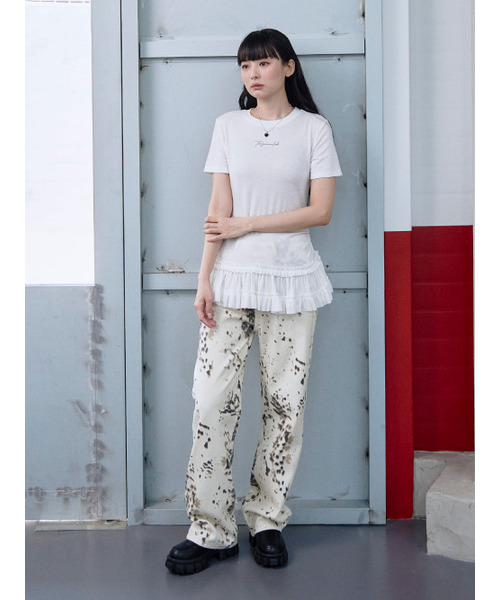 THE GREEN LAB（ザグリーンラボ）の「カンカンショートスリーブTシャツ [アイボリー]（Tシャツ/カットソー・レディース・その他・FREE）」の7枚目の写真