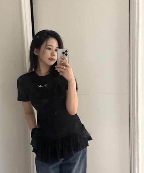 THE GREEN LAB（ザグリーンラボ）の「カンカンショートスリーブTシャツ [アイボリー]（Tシャツ/カットソー・レディース・その他・FREE）」の17枚目の写真