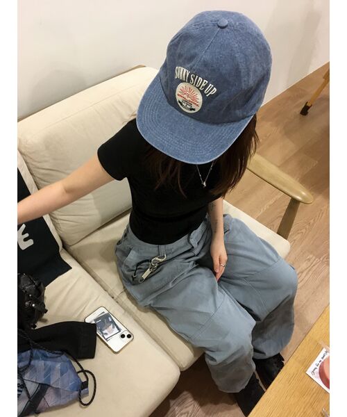 TAKEASY(テイクイージー)の「SSU ワッペン 5パネル ディープボールキャップ (ピグメントアイスブルー)(キャップ・レディース・その他・FREE)」の18枚目の写真