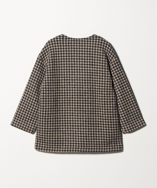 A DAY IN THE LIFE UNITED ARROWS(アデイインザライフユナイテッドアローズ)の「フェザーラメ チェック ミドルコート <A DAY IN THE LIFE>(その他アウター・レディース・モカ/ネイビー/ブラック・FREE)」の16枚目の写真