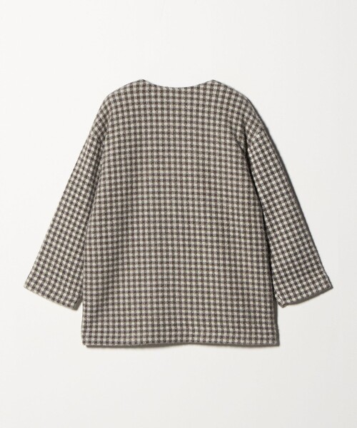 A DAY IN THE LIFE UNITED ARROWS(アデイインザライフユナイテッドアローズ)の「フェザーラメ チェック ミドルコート <A DAY IN THE LIFE>(その他アウター・レディース・モカ/ネイビー/ブラック・FREE)」の20枚目の写真