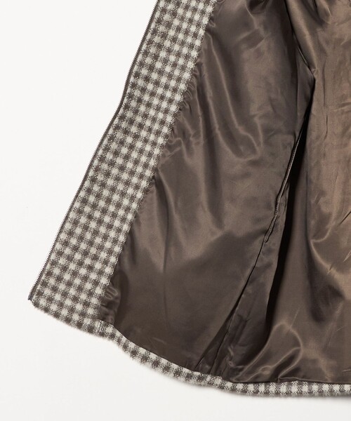 A DAY IN THE LIFE UNITED ARROWS(アデイインザライフユナイテッドアローズ)の「フェザーラメ チェック ミドルコート <A DAY IN THE LIFE>(その他アウター・レディース・モカ/ネイビー/ブラック・FREE)」の22枚目の写真