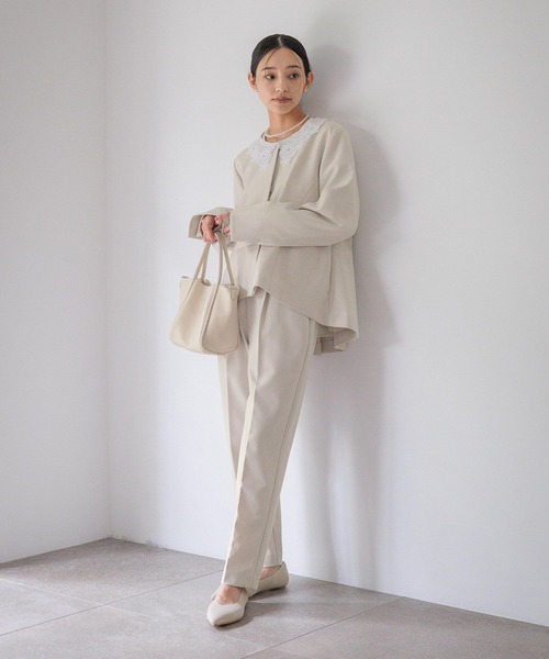 LOWRYS FARM(ローリーズファーム)の「daymeテーパードパンツ 628233(その他パンツ・レディース・アイボリー/ネイビー・MEDIUM/LARGE)」の4枚目の写真