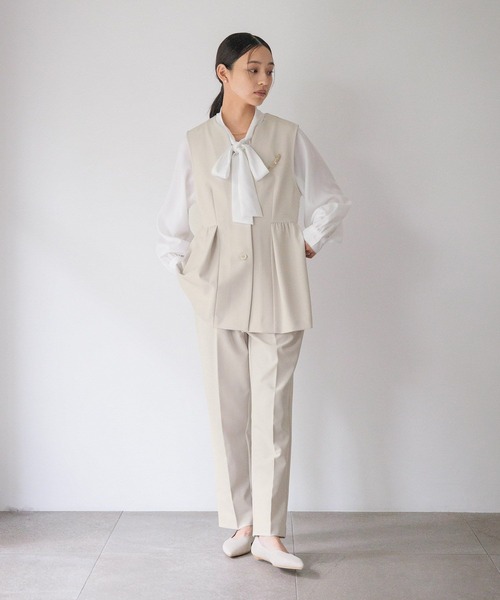 LOWRYS FARM(ローリーズファーム)の「daymeテーパードパンツ 628233(その他パンツ・レディース・アイボリー/ネイビー・MEDIUM/LARGE)」の12枚目の写真