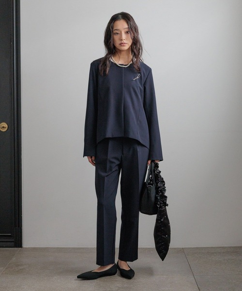 LOWRYS FARM(ローリーズファーム)の「daymeテーパードパンツ 628233(その他パンツ・レディース・アイボリー/ネイビー・MEDIUM/LARGE)」の14枚目の写真