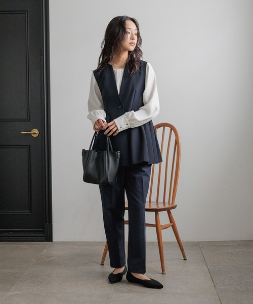 LOWRYS FARM(ローリーズファーム)の「daymeテーパードパンツ 628233(その他パンツ・レディース・アイボリー/ネイビー・MEDIUM/LARGE)」の20枚目の写真