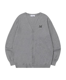 アレグ Vネックニットカーディガン 男女共用 (2カラー)