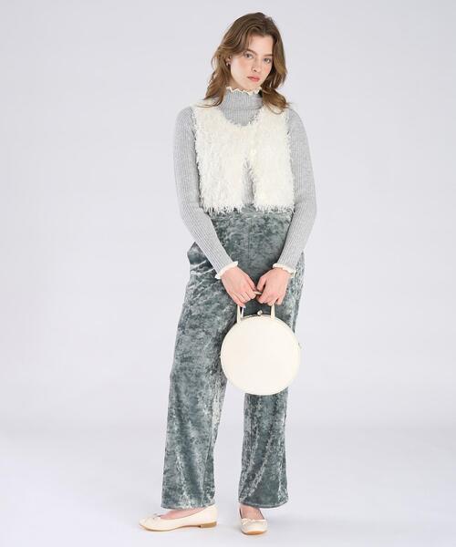 To b. by agnes b.（トゥービーバイアニエスベー）の「ファンシー ヤーン ベスト（ベスト・レディース・ホワイト・36/38/40）」の5枚目の写真