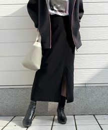 Q | 裏起毛ストレッチタイトスカート(スカート)