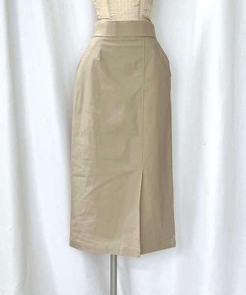 Q（キュー）の「裏起毛ストレッチタイトスカート（スカート・レディース・ブラック/チャコールグレー/ライトベージュ・MEDIUM）」の12枚目の写真