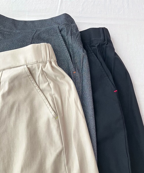 Q（キュー）の「裏起毛ストレッチタイトスカート（スカート・レディース・ブラック/チャコールグレー/ライトベージュ・MEDIUM）」の7枚目の写真