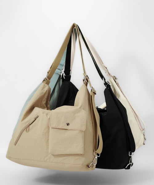 Miniministore(ミニミニストア)の「トートバッグ ショルダーバッグ斜め掛け鞄(トートバッグ・レディース・ベージュ/ブラック/アイボリー/ライトブルー・FREE)」の15枚目の写真