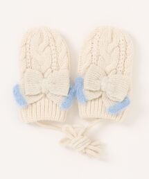 HAKKA BABY | [ベビー]リボンモチーフ付きミトン(手袋)