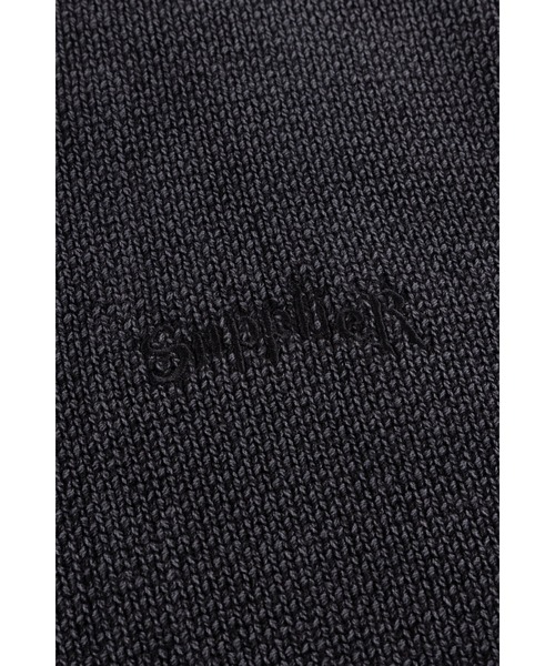 SUPPLIER(サプライヤー)の「ニット|Distressed Cross Leather Patch Crew Knit V2|SUPPLIER(ニット/セーター・メンズ・ベージュ/ブラック・SMALL/MEDIUM/LARGE/X-LARGE)」の13枚目の写真