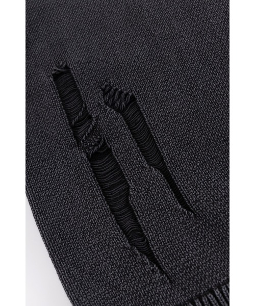 SUPPLIER(サプライヤー)の「ニット|Distressed Cross Leather Patch Crew Knit V2|SUPPLIER(ニット/セーター・メンズ・ベージュ/ブラック・SMALL/MEDIUM/LARGE/X-LARGE)」の16枚目の写真