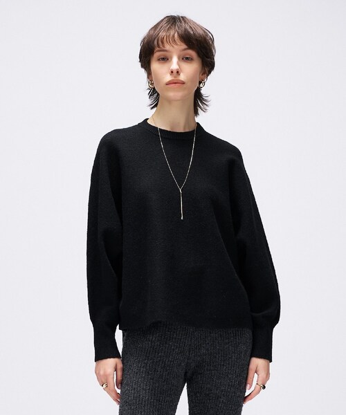 【未使用級✨️】 Rene 近年モデル ニット プルオーバー ブラック トンボ 未使用級✨️】 Rene 近年モデル ニット プルオーバー ブラック トンボ