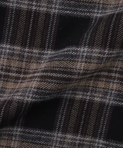JOURNAL STANDARD J.S HOMESTEAD(ジャーナルスタンダードホームステッド)の「J.S.Homestead / C/W/P チェック ミリタリー シャツ(シャツ/ブラウス・メンズ・ベージュ/ライトグレー/ブラウン/ブラック・MEDIUM/LARGE)」の9枚目の写真