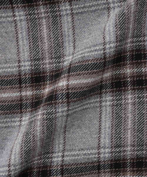 JOURNAL STANDARD J.S HOMESTEAD(ジャーナルスタンダードホームステッド)の「J.S.Homestead / C/W/P チェック ミリタリー シャツ(シャツ/ブラウス・メンズ・ベージュ/ライトグレー/ブラウン/ブラック・MEDIUM/LARGE)」の10枚目の写真