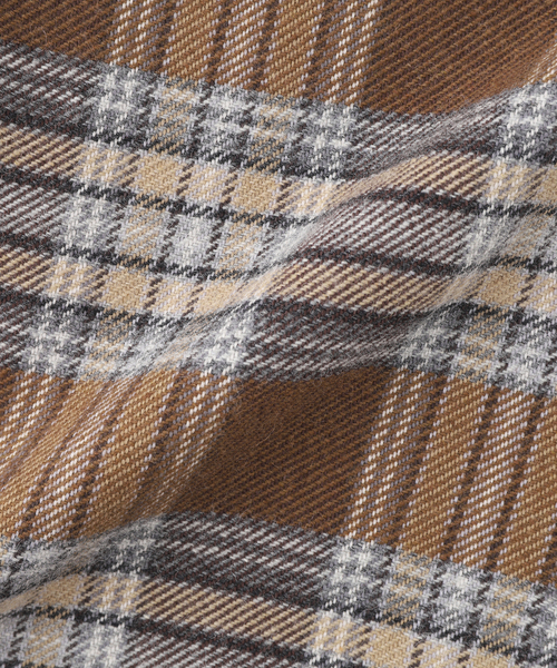 JOURNAL STANDARD J.S HOMESTEAD(ジャーナルスタンダードホームステッド)の「J.S.Homestead / C/W/P チェック ミリタリー シャツ(シャツ/ブラウス・メンズ・ベージュ/ライトグレー/ブラウン/ブラック・MEDIUM/LARGE)」の11枚目の写真