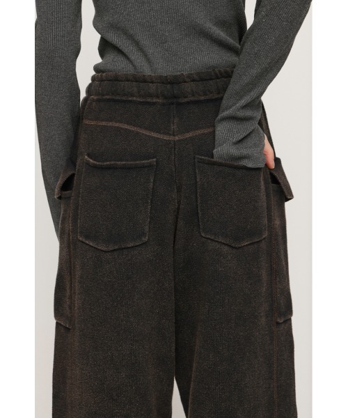 SLY(スライ)の「SWEAKNIT WASHED PT スウィークニット ウォッシュド パンツ 秋服 冬服(スウェットパンツ・レディース・ブラック/ブラウン系その他2/杢グレー・FREE)」の16枚目の写真