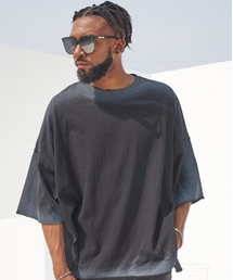 TENER（テネル）の「Side Line Spray Box T-Black（Tシャツ/カットソー）」