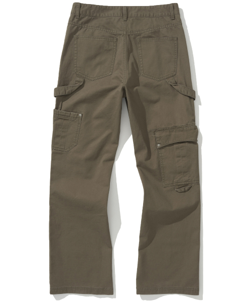 NOT4NERD(ノットフォーナード)の「Double Knee Carpenter Flare Fit Cotton Pants - Khaki(その他パンツ・レディース・その他・MEDIUM/LARGE/X-LARGE)」の3枚目の写真