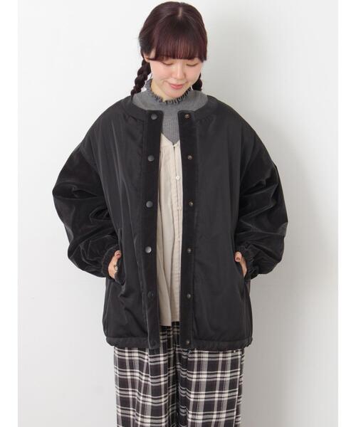 セール】ベロアドッキングブルゾン（ブルゾン）｜Samansa Mos2