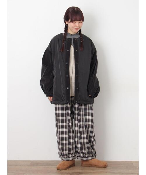 セール】ベロアドッキングブルゾン（ブルゾン）｜Samansa Mos2