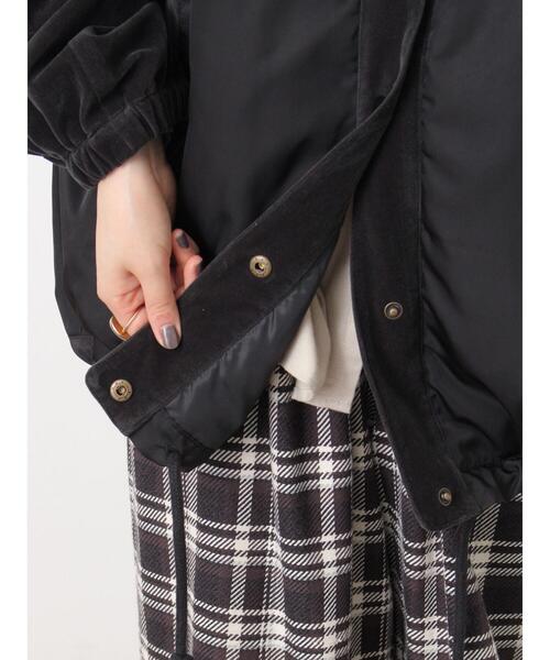 Samansa Mos2（サマンサ モスモス）の「ベロアドッキングブルゾン（ブルゾン・レディース・ブラック/カーキ/ベージュ/キナリ・F）」の15枚目の写真