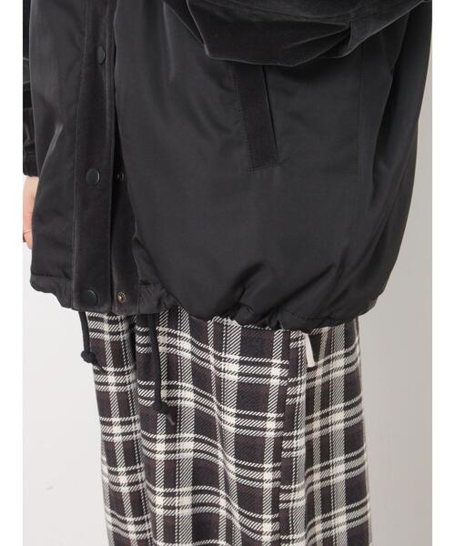 Samansa Mos2（サマンサ モスモス）の「ベロアドッキングブルゾン（ブルゾン・レディース・ブラック/カーキ/ベージュ/キナリ・F）」の16枚目の写真