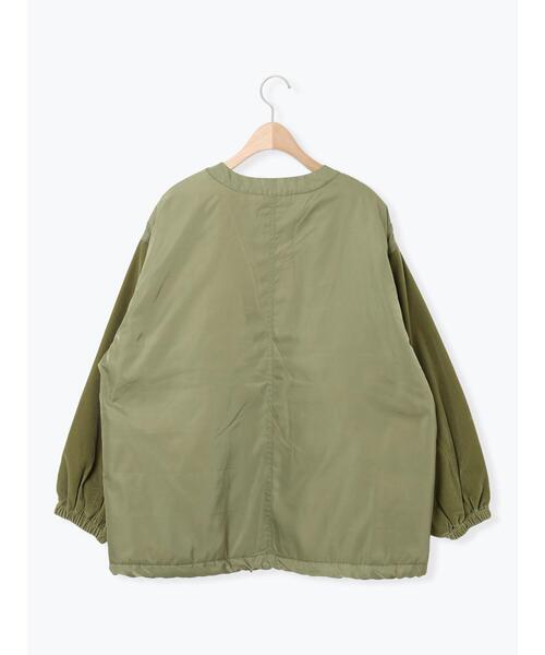 Samansa Mos2（サマンサ モスモス）の「ベロアドッキングブルゾン（ブルゾン・レディース・ブラック/カーキ/ベージュ/キナリ・F）」の22枚目の写真