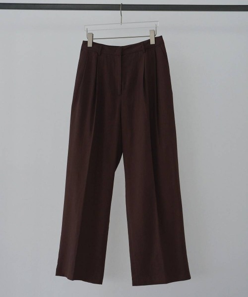 anuke(アンヌーク)の「anuke Linen Tuck Pants リネンタックパンツ/62610706(その他パンツ・レディース・ブラウン・36)」の14枚目の写真