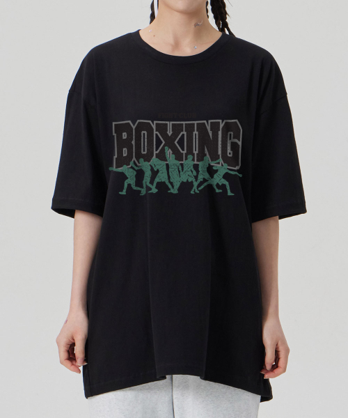 ASTRAL PROJECTION（アストラルプロジェクション）の「[ファイトクラブボクシング]コットンルーズフィット半袖Tシャツ_ブラック（Tシャツ/カットソー・メンズ・その他・LARGE/MEDIUM/X-LARGE/XX-LARGE）」の3枚目の写真
