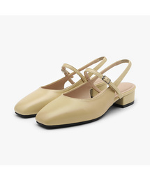 SAPPUN | Daphney メリージェーン スリングバック フラットシューズ (3cm)(バレエシューズ)