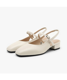 Daphney メリージェーン スリングバック フラットシューズ (3cm)