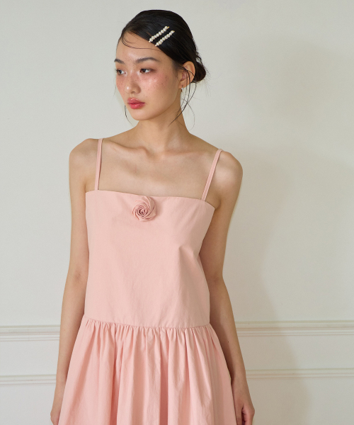 SALON DE YOHN（サロンドヨーン）の「Corsage Mini Slip Dress_ Peach（ワンピース・レディース・その他・SMALL/MEDIUM）」の3枚目の写真