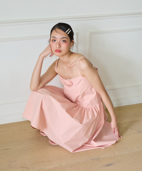 SALON DE YOHN（サロンドヨーン）の「Corsage Mini Slip Dress_ Peach（ワンピース・レディース・その他・SMALL/MEDIUM）」の2枚目の写真